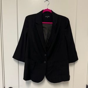 Universal Standard 3/4" Sleeve Black Blazer